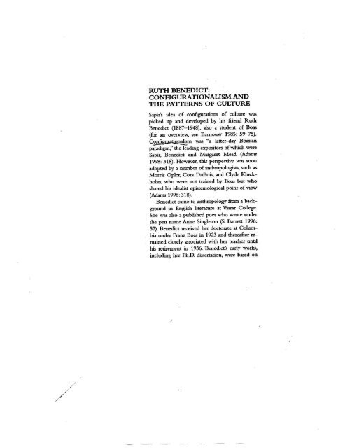 RUTH BENEDICT PATTERNS OF CULTURE 1934 PDF visual data 3