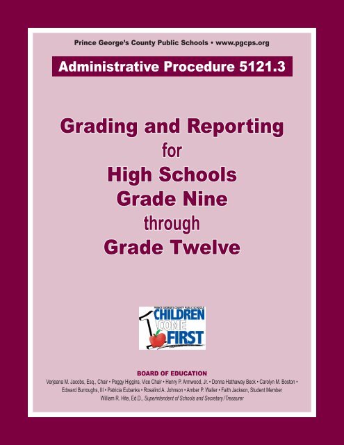 Grading - Prince George's County Public Schools