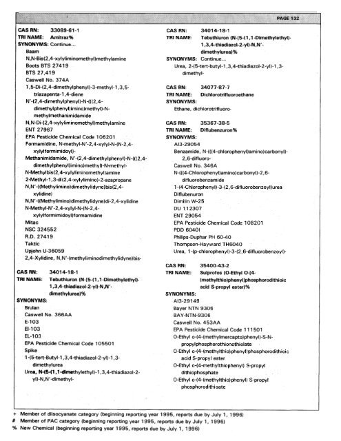 For Chemicals Listed Under Section 313 of the ... - P2 InfoHouse