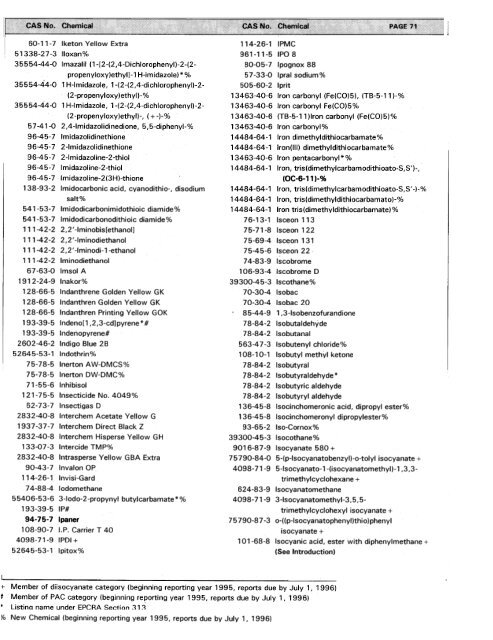 For Chemicals Listed Under Section 313 of the ... - P2 InfoHouse