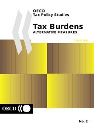 TAX POLICY STUDIES No. 2 – TAX BURDENS: ALTERNATIVE ...