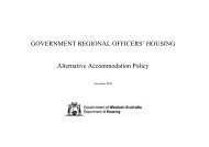 GROH Alternative Accommodation Policy - Department of Housing