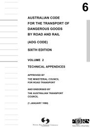 Australian Code for the Transport of Dangerous Goods - National ...