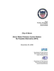 Akron Water Pollution Control Station No Feasible Alternative