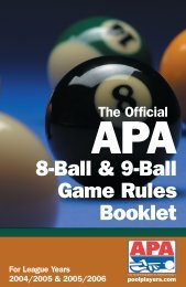 8-ball rules  Bangkok Pool League