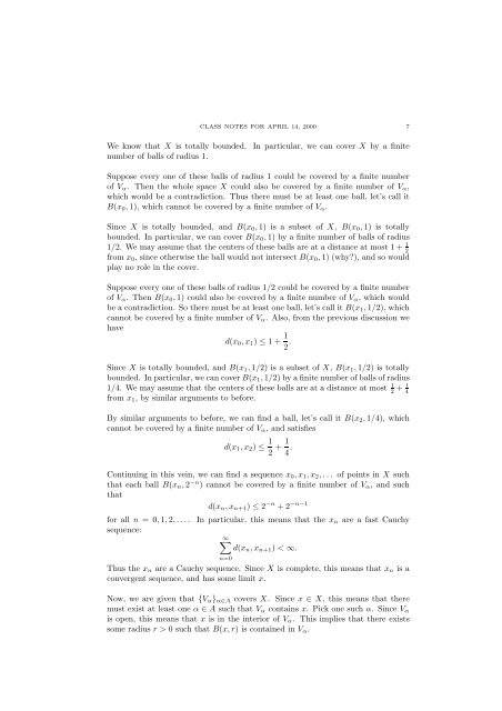 Notes on compact metric spaces