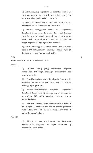 peraturan pemerintah republik indonesia nomor 74 tahun ... - djmbp