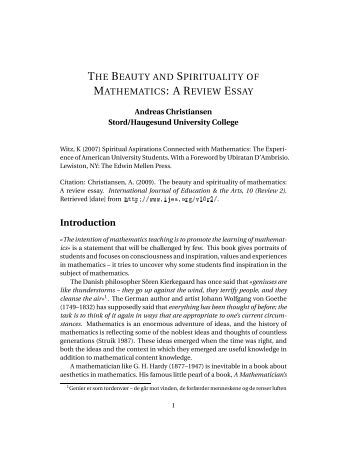 thesis about beauty