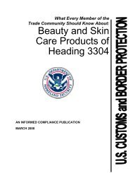 Beauty and Skin Care Products of Heading 3304 - CBP.gov