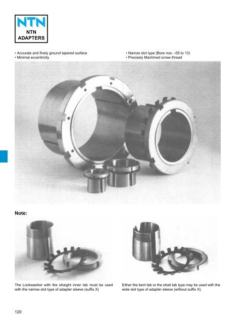 ball and roller bearings - NTN Bearing Corporation of