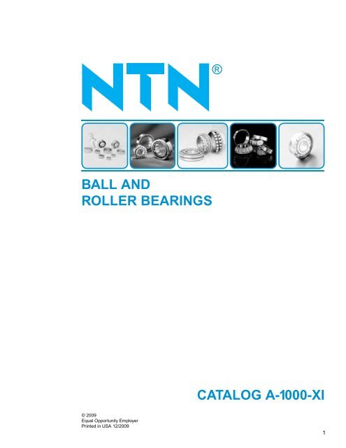 ball and roller bearings - NTN Bearing Corporation of