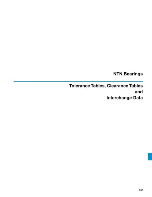 ball and roller bearings - NTN Bearing Corporation of