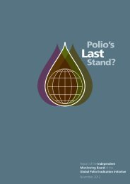 Report of the Independent Monitoring Board of the Global Polio ...