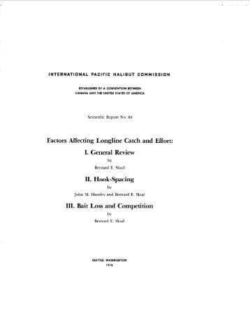 Scientific Report No. 64 - International Pacific Halibut Commission