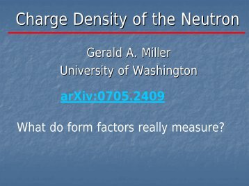 Charge Density of the Neutron