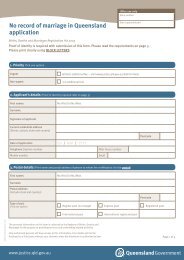 No record of marriage in Queensland application (PDF