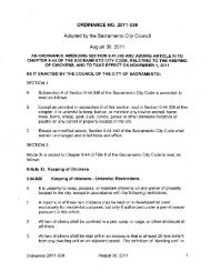 ORDINANCE NO. 2011-039 Adopted by the Sacramento City ...