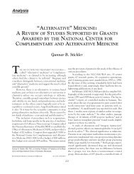 Download the article - The Scientific Review of Alternative Medicine