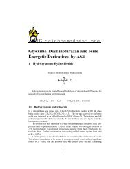 Glyoxime, Diaminofurazan and some Energetic Derivatives, by AXT