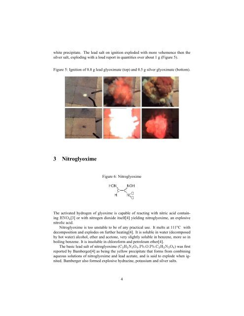 Glyoxime, Diaminofurazan and some Energetic Derivatives, by AXT