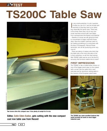 TS200C Table Saw - D & M Tools