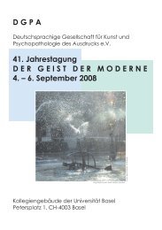 DGPA 41. Jahrestagung ... - Medizinische Gesellschaft Basel MedGes