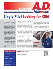 Single Pilot Looking for CRM - Bell Helicopter