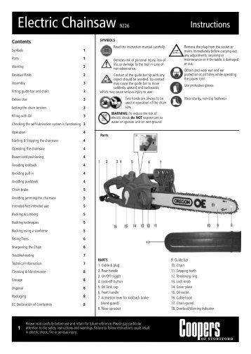 Download PDF instructions for Victor Garden Tools Electric