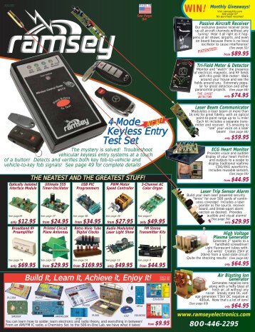 Ramsey Electronics 2012 Catalog - Home