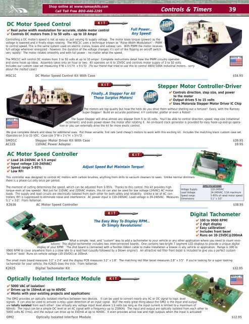 Ramsey Electronics 2012 Catalog - Home