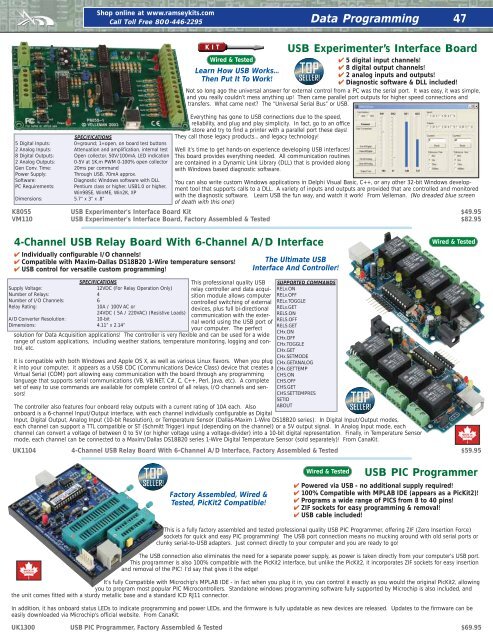 Ramsey Electronics 2012 Catalog - Home