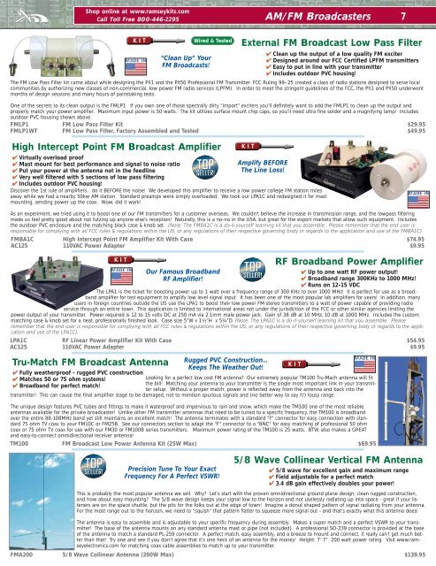 Ramsey Electronics 2012 Catalog - Home