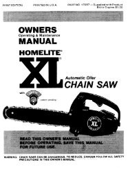 CHAIN SAW - ParkinLube