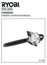 pcn 4040 chainsaw - Ryobi