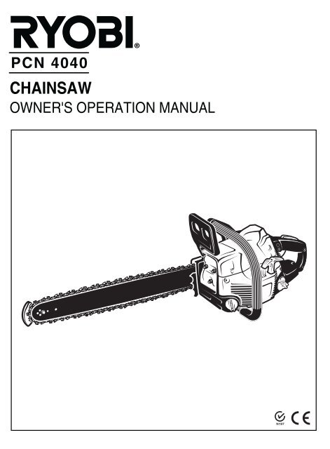pcn 4040 chainsaw - Ryobi