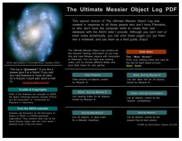The Ultimate Messier Log - PDF Version - AstroSurf
