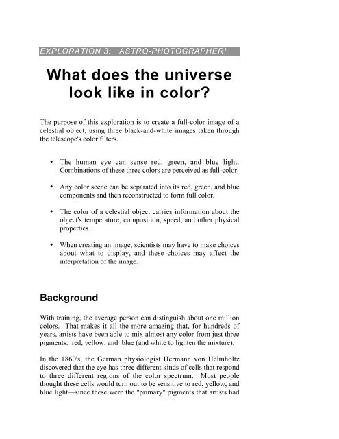 What does the universe look like in color?