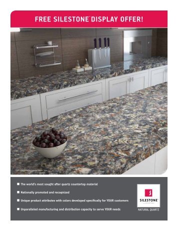 FREE SILESTONE® DISPLAY OFFER! - Silestone Rewards Program