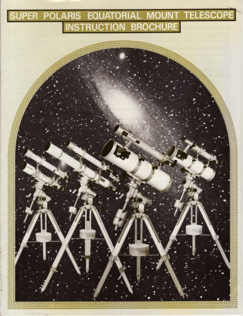 1980s Vixen, Super Polaris Mount and Telescope Manual