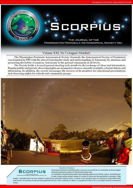 August 2012 - Mornington Peninsula Astronomical Society