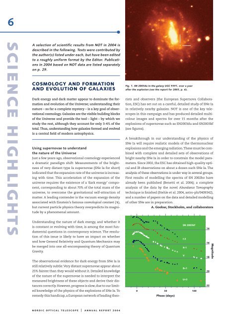 NOT Annual Report 2004 (PDF) - Nordic Optical Telescope