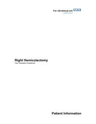 Right Hemicolectomy Patient Information - NHS Pan Birmingham ...