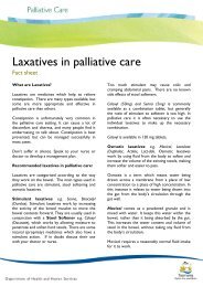 About laxatives in palliative care