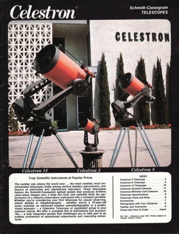 1974 Celestron International Catalog