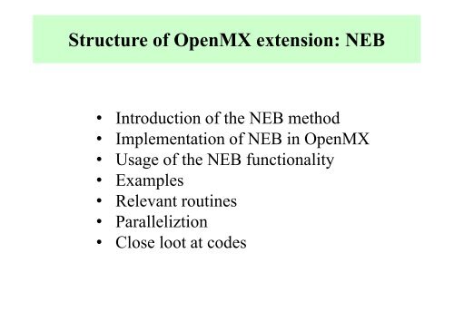 Openmx NEB in OpenMX