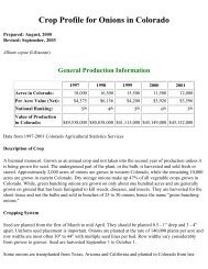 Crop Profile for Onions in Colorado - Regional IPM Centers