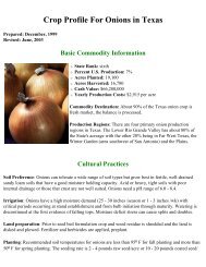 Crop Profile: Onions in Texas - Regional IPM Centers