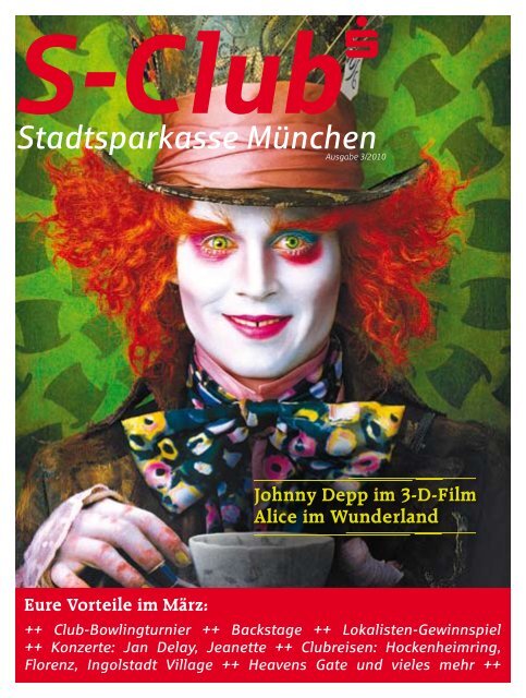 Johnny Depp im 3-D-Film Alice im Wunderland - Stadtsparkasse ...