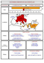 LES EMPIRES CHRETIENS DU HAUT MOYEN-AGE