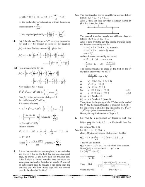 1. Xtra Edge February 2012 - Career Point